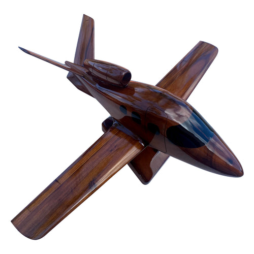 Cirrus Vision SF50 Mahogany Wood Desktop Airplane Model