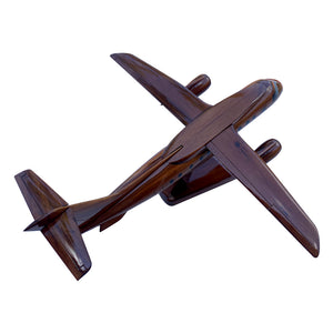 Dornier 328 Mahogany Wood Desktop Model