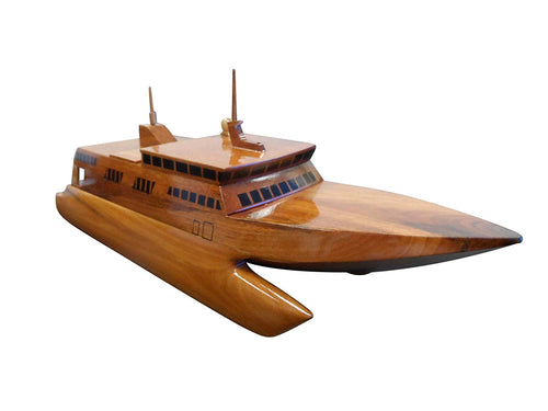 Ferri Boat Mahogany Wood desktop Boats model