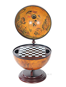 Red Globe 13 inches with Chess Holder