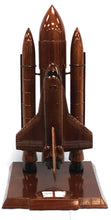 Load image into Gallery viewer, Space Shuttle Mahogany wood desktop Airplane  model.