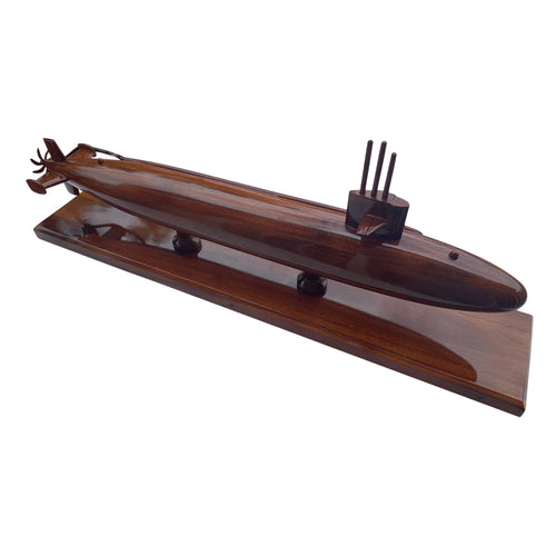 Sturgeon Class Submarine Mahogany Wood Desktop Model