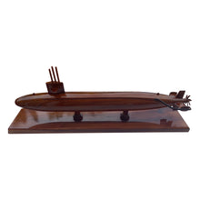Load image into Gallery viewer, Sturgeon Class Submarine Mahogany Wood Desktop Model