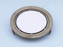 Load image into Gallery viewer, Antique Brass Decorative Ship Porthole Mirror 24
