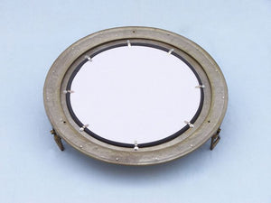 Antique Brass Decorative Ship Porthole Mirror 24