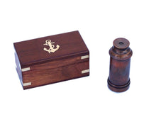 Load image into Gallery viewer, Deluxe Class Scout&#39;s Antique Copper Spyglass Telescope 7&quot;&quot; with Rosewood Box