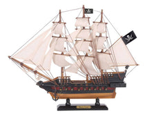 Load image into Gallery viewer, Wooden Caribbean Pirate White Sails Limited Model Pirate Ship 15&quot;