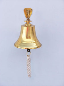 Brass Plated Hanging Ship's Bell 6"