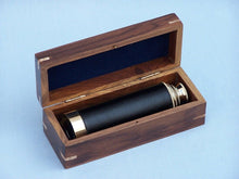 Load image into Gallery viewer, Solid Brass with Leather Spyglass 15&quot;