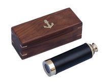 Load image into Gallery viewer, Solid Brass with Leather Spyglass 15&quot;