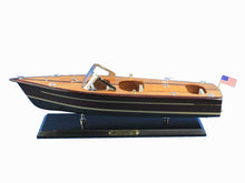 Load image into Gallery viewer, Wooden Chris Craft Triple Cockpit Model Speedboat 20&quot;