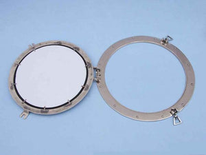 Chrome Decorative Ship Porthole Mirror 24""