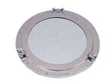 Load image into Gallery viewer, Chrome Decorative Ship Porthole Mirror 24&quot;&quot;