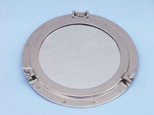 Load image into Gallery viewer, Chrome Decorative Ship Porthole Mirror 24&quot;&quot;