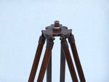 Load image into Gallery viewer, Standing Antique Copper Harbor Master Telescope 30&quot;&quot;