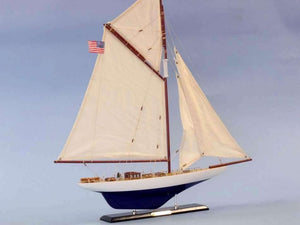 Wooden Defender Limited Model Sailboat 25"