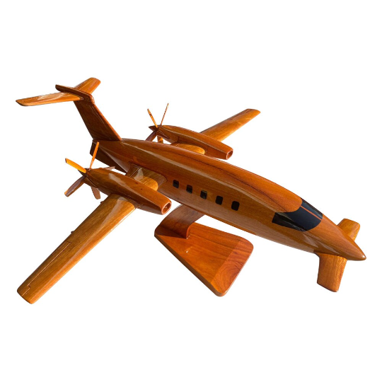 P180 Piaggio Mahogany wood Airplane model