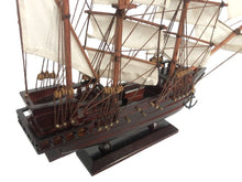 Load image into Gallery viewer, Wooden Henry Avery&#39;s Fancy White Sails Pirate Ship Model 20&quot;&quot;