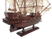 Load image into Gallery viewer, Wooden Henry Avery&#39;s Fancy White Sails Pirate Ship Model 20&quot;&quot;