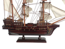 Load image into Gallery viewer, Wooden Henry Avery&#39;s Fancy White Sails Pirate Ship Model 20&quot;&quot;