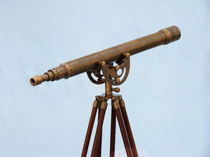 Floor Standing Antique Brass Anchormaster Telescope 50"