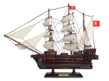 Load image into Gallery viewer, Wooden Henry Avery&#39;s Fancy White Sails Pirate Ship Model 20&quot;&quot;