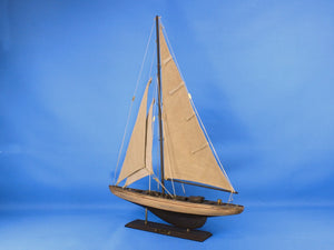 Wooden Rustic Enterprise Limited Model Sailboat Decoration 27"