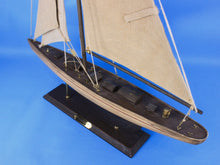 Load image into Gallery viewer, Wooden Rustic Enterprise Limited Model Sailboat Decoration 27&quot;