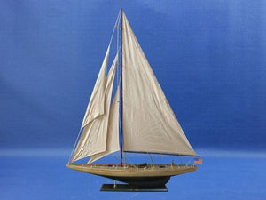 Wooden Rustic Enterprise Model Sailboat Decoration 60""