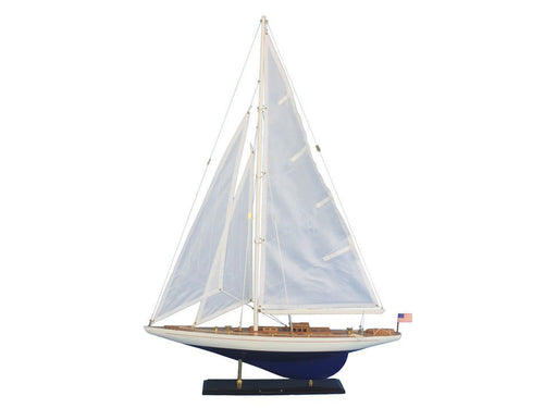 Wooden Enterprise Model Sailboat Decoration 35