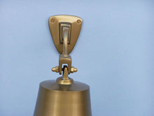 Load image into Gallery viewer, Antique Brass Hanging Ship&#39;s Bell 9&quot;