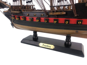 Wooden Fearless Black Sails Limited Model Pirate Ship 26"